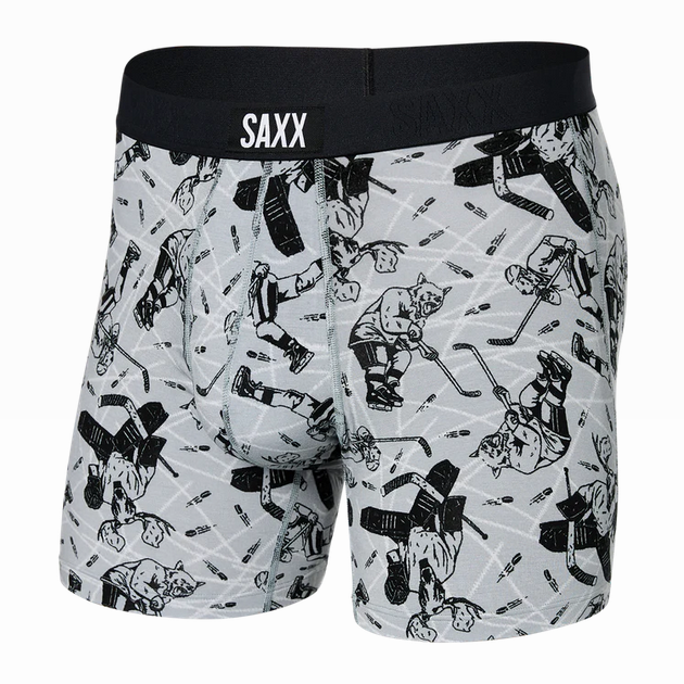 SAXX VIBE BOXER BRIEF- BEER OLYMPICS GRIS