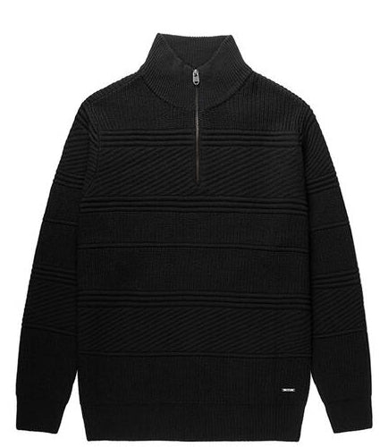 Projek Raw 1/4 Zip Sweater | Black