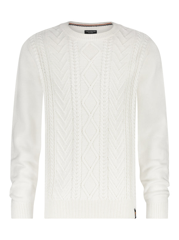 A Fish Named Fred Cable Pullover | Cream