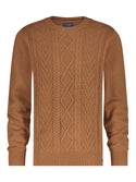 A Fish Named Fred Cable Pullover | Rust