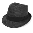 Westend Straw Fedora | Black