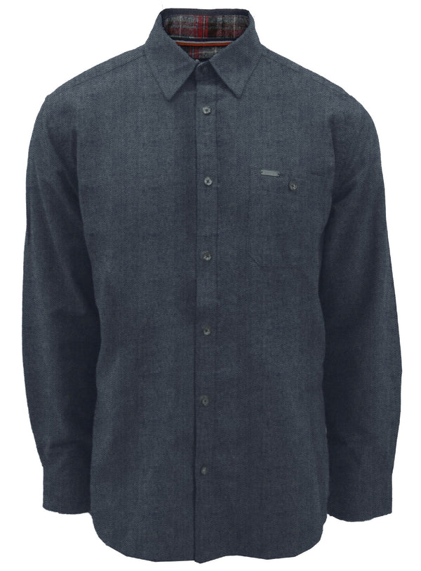 Point Zero KENDRICK - Chemise semi-ajustée en coton flanelle - Nebula