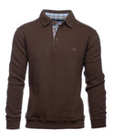 Ethnic Blue Polo Sweater Soft Touch | Milky Coffee