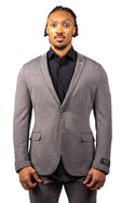 Maceoo Blazer Unconstructed Stretch Grey