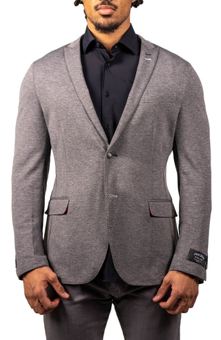 Maceoo Blazer Unconstructed Stretch Grey