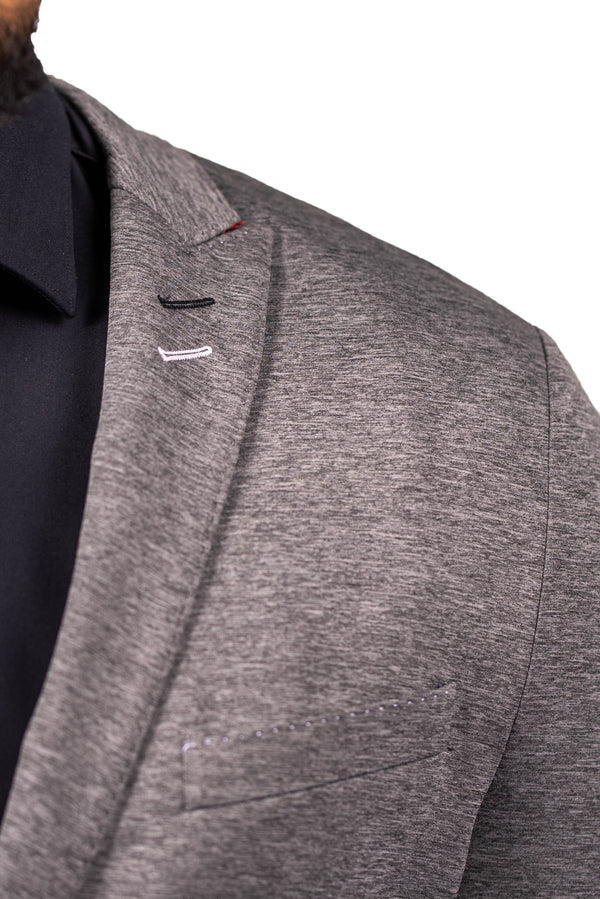 Maceoo Blazer Unconstructed Stretch Grey