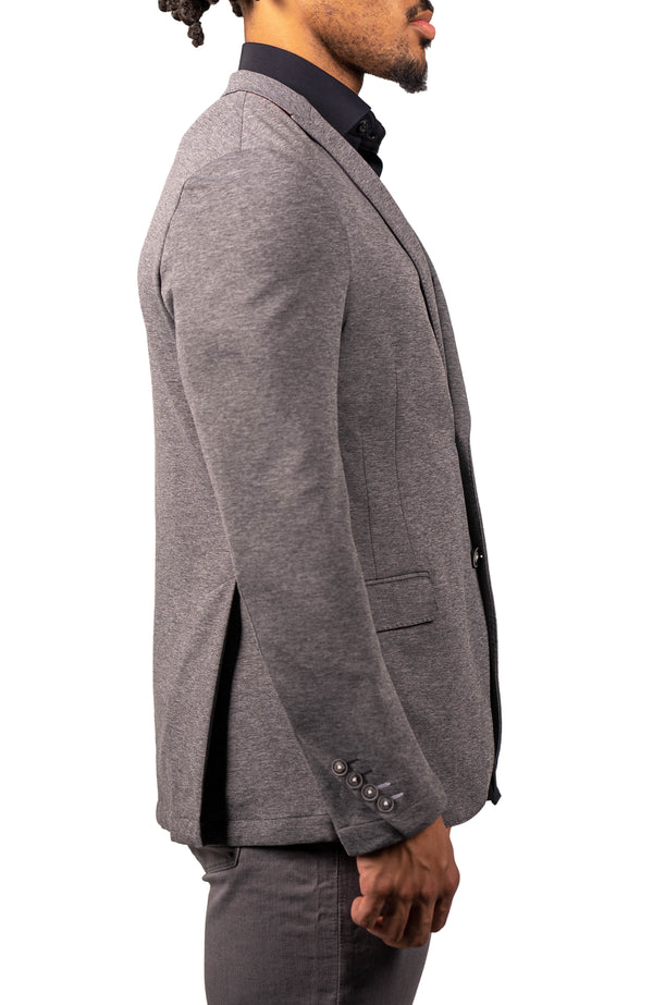 Maceoo Blazer Unconstructed Stretch Grey