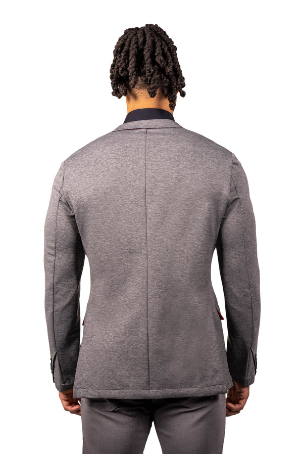 Maceoo Blazer Unconstructed Stretch Grey