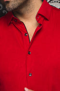 Au Noir 360° Stretch Shirt | DUNN, Red