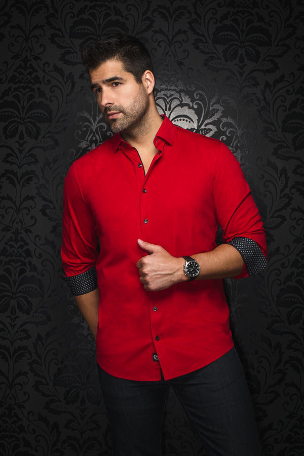 Au Noir 360° Stretch Shirt | DUNN, Red