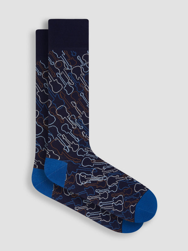 Bugatchi Socks Made in Italy | Navy