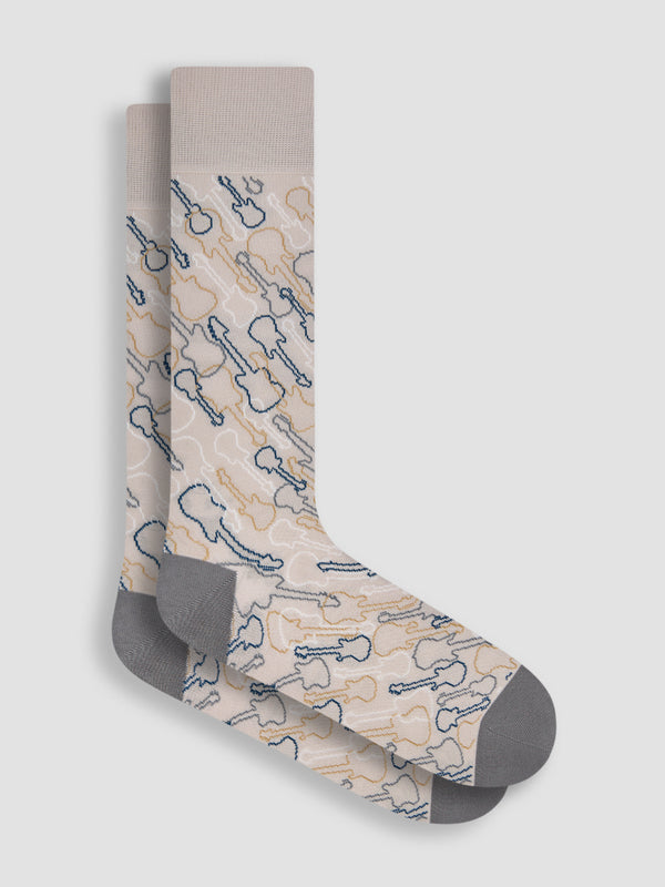 Bugatchi Socks Made in Italy | Stone