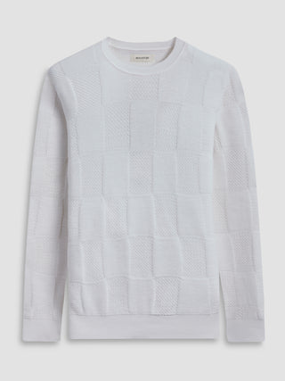 Bugatchi Sweater Crew Neck | Chalk