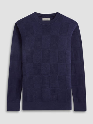 Bugatchi Crew Neck Sweater | Navy