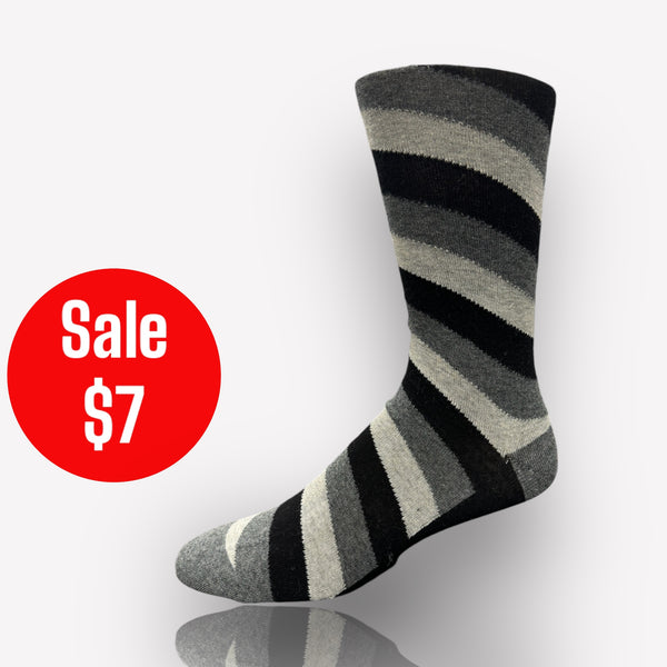 Fancy Cotton Socks | Grey