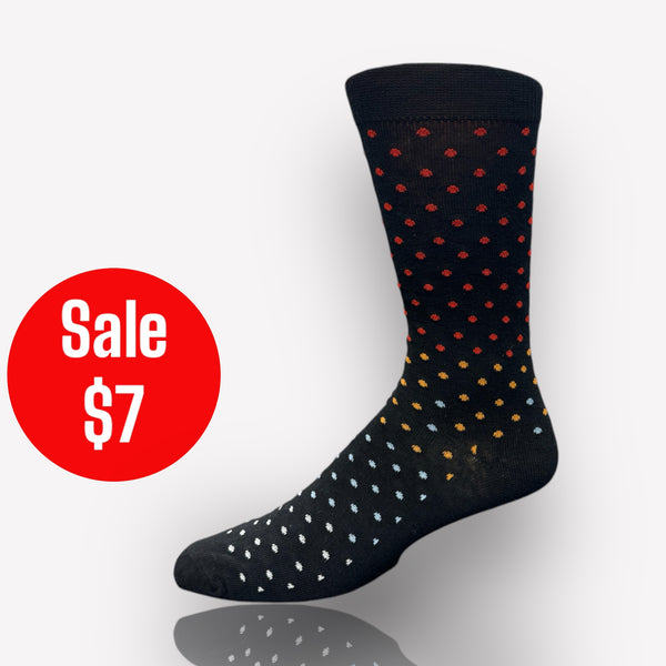 Fancy Cotton Socks | Black