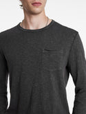 John Varvatos Crew With T-Hue Dye | Carbon Grey