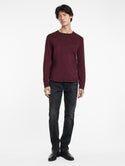 John Varvatos Crew With T-Hue Dye | Dark Plum