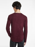 John Varvatos Crew With T-Hue Dye | Dark Plum