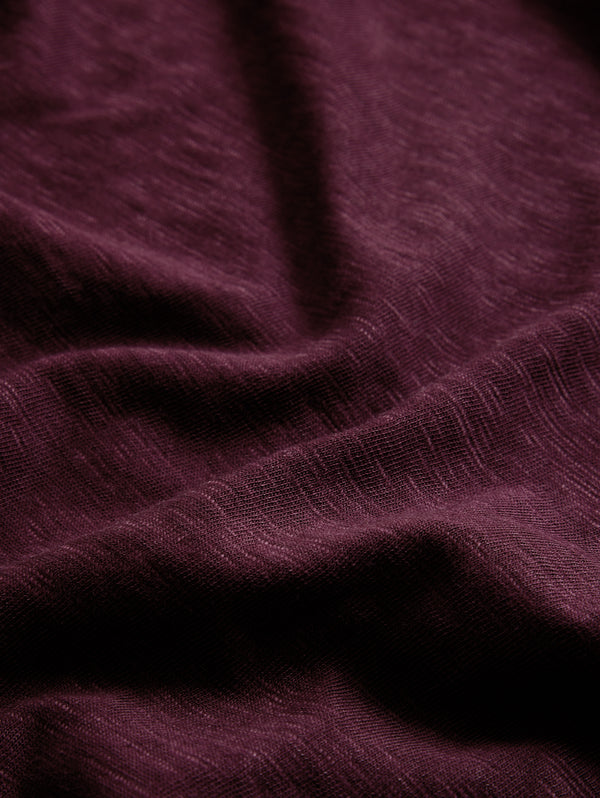 John Varvatos Crew With T-Hue Dye | Dark Plum