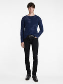 John Varvatos Crew Ozone Washed | Ink Blue