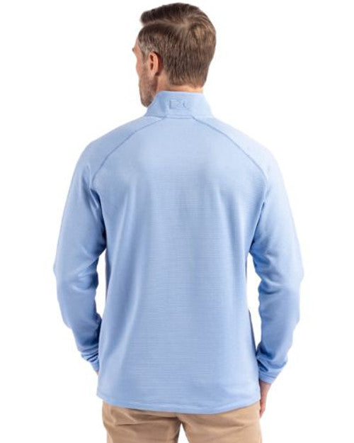 Cutter & Buck Peshastin Eco Fleece Recycled Mens Half Zip Pullover | Atlas Heather