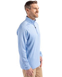 Cutter & Buck Peshastin Eco Fleece Recycled Mens Half Zip Pullover | Atlas Heather