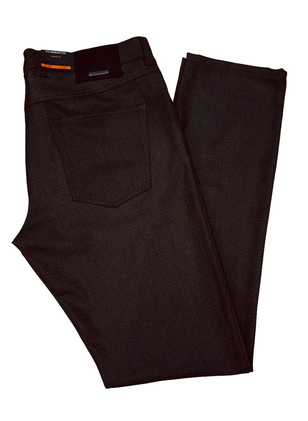 Alberto Regular Fit Pipe Ceramica Pant 1240 | Brown