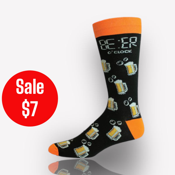 Crazy Toes Beer Socks