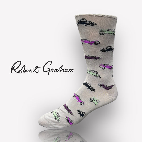 Chaussettes de voiture Robert Graham | Gris