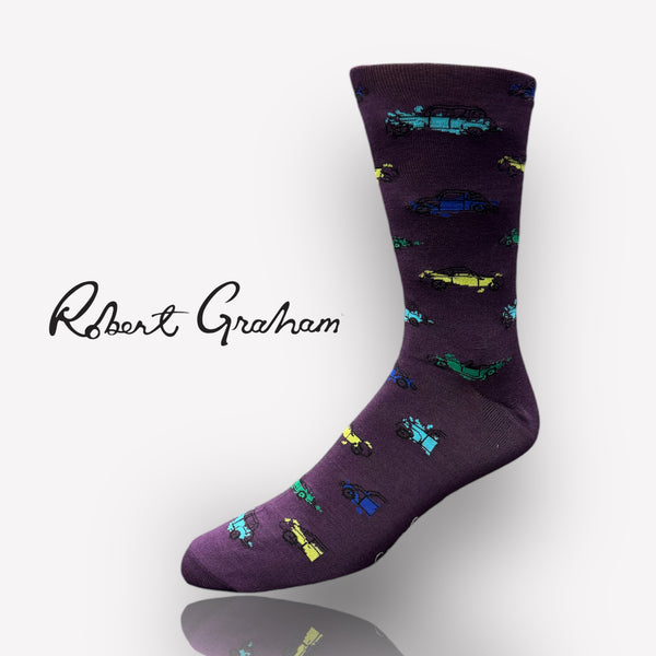 Chaussettes de voiture Robert Graham | violet