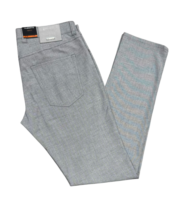 Alberto Regular Fit Pipe Ceramica Pant 1341 | Grey (945)