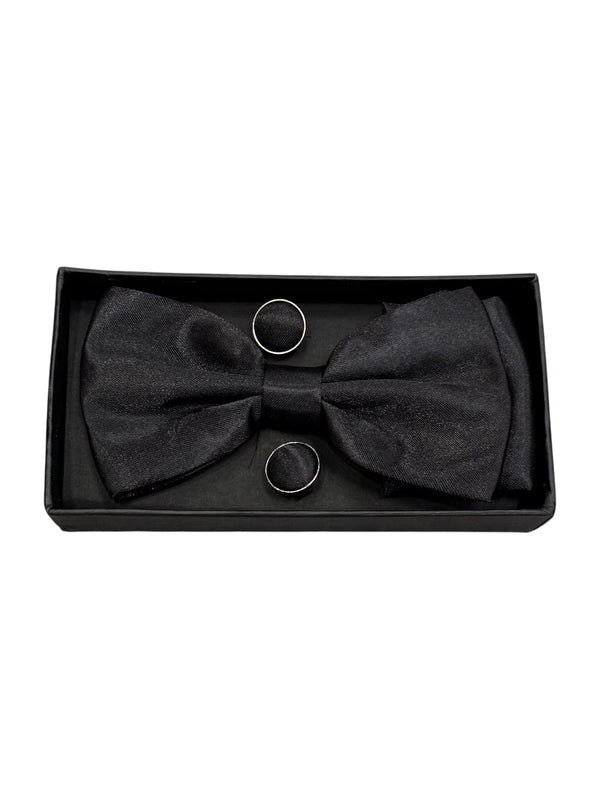 Sestini Bow Tie Set | Black