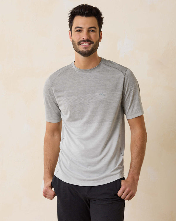 Tommy Bahama Ombre Tropic Crew Neck T-Shirt | Ultimate Grey