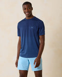 Tommy Bahama Ombre Tropic Crew Neck T-Shirt | Ocean Deep