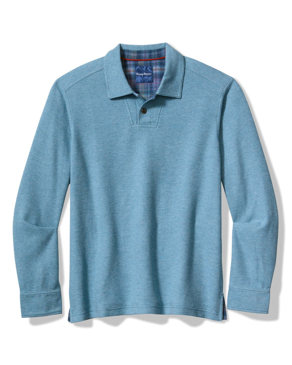 Tommy Bahama Las Arias Polo Long Sleeve | Corfu Blue