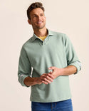 Tommy Bahama Las Arias Polo Long Sleeve | Azue Water Heather