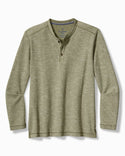 Tommy Bahama Morro Beach Henley à manches longues - Tea Leaf