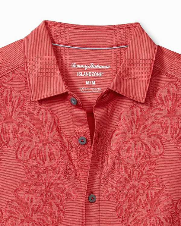 Tommy Bahama Palm Coast Cascade Vines IslandZone® Knit Shirt | Dark Havana