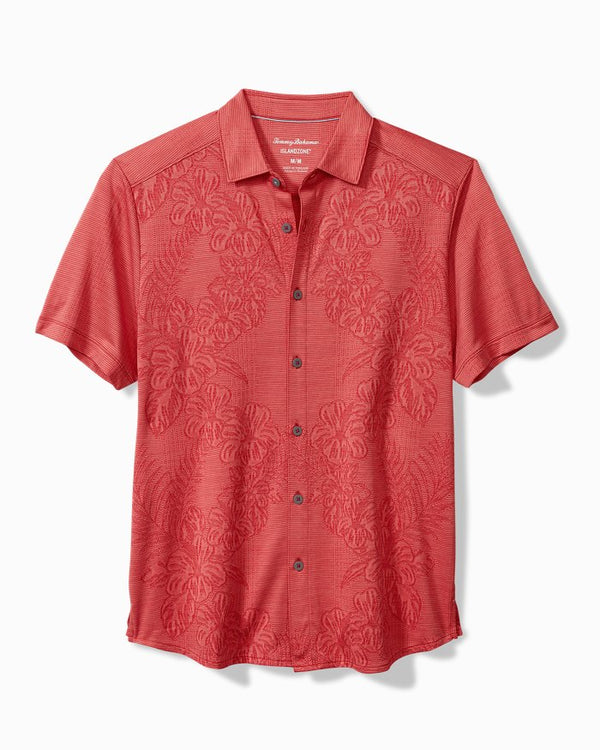 Tommy Bahama Palm Coast Cascade Vines IslandZone® Knit Shirt | Dark Havana