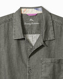 Tommy Bahama Sea Glass Linen Camp Shirt | Gunmetal