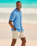 Tommy Bahama Sea Glass Linen Camp Shirt | Blue Younder