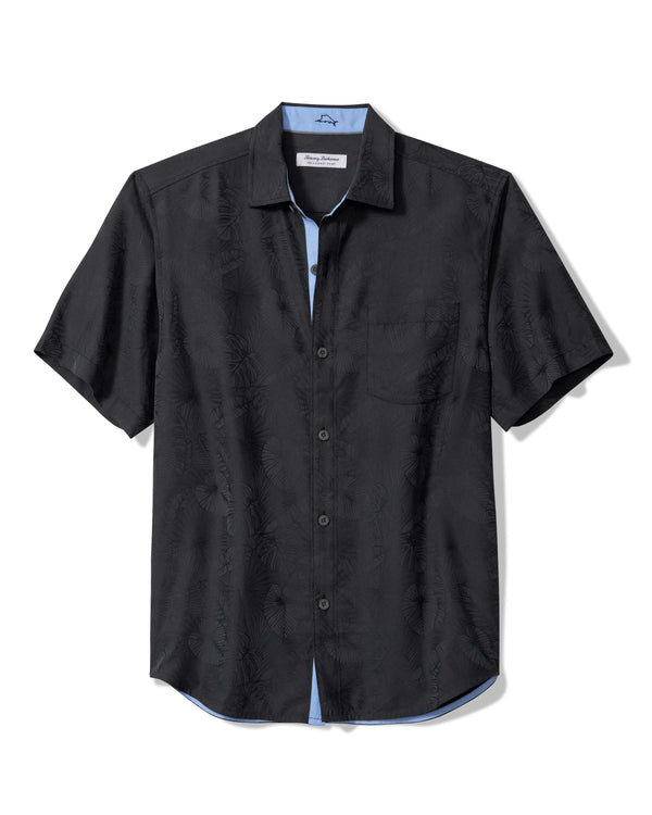 Tommy Bahama Coconut Point Keep It Frondly IslandZone® Camp Shirt | Black