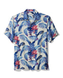 Tommy Bahama Orchid Botanic Short Sleeve Shirt | Royal Indigo