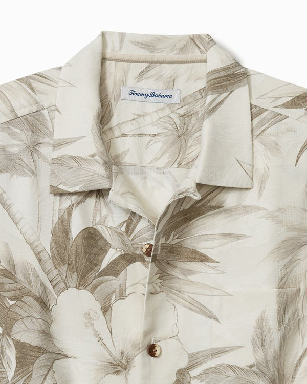 Tommy Bahama Flora Oasis IslandZone® Chemise de camp | Kaki pur