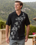 Tommy Bahama Across Paradise Silk Camp Shirt | Black