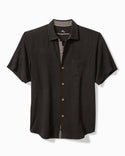 Tommy Bahama Call Me Old Fashioned Silk Camp Shirt | Black