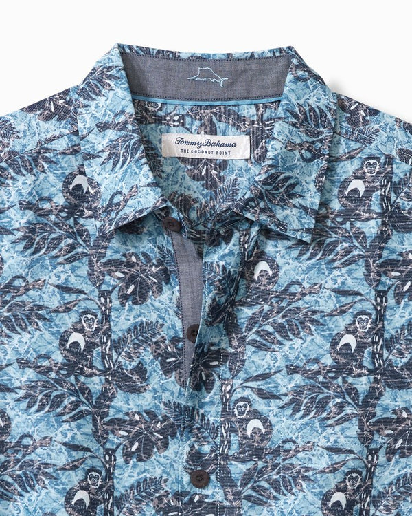 Tommy Bahama  Coconut Point Capuchin Vines IslandZone® Camp Shirt | Pool Tile