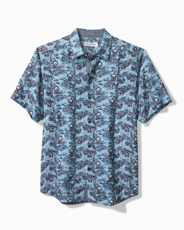 Tommy Bahama  Coconut Point Capuchin Vines IslandZone® Camp Shirt | Pool Tile