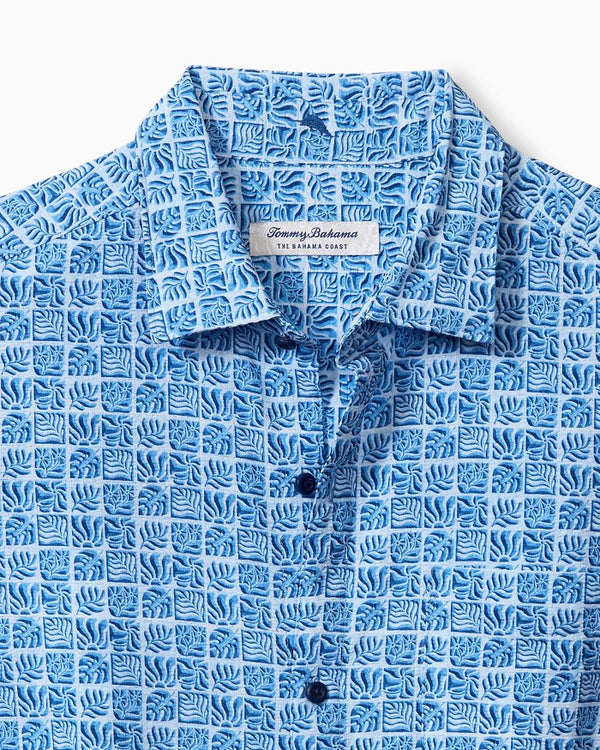 Tommy Bahama Bahama Coast Cozumel Tiles IslandZone® Shirt | Dew Drop